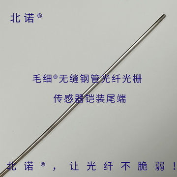 北諾100攝氏度毛細無縫鋼管單端光纖光柵傳感器（01型）尾端結(jié)構(gòu)