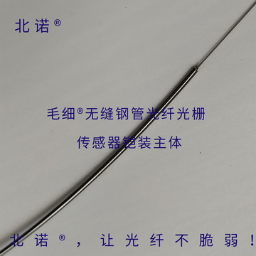 北諾100攝氏度毛細無縫鋼管單端光纖光柵傳感器（01型）主體結(jié)構(gòu)