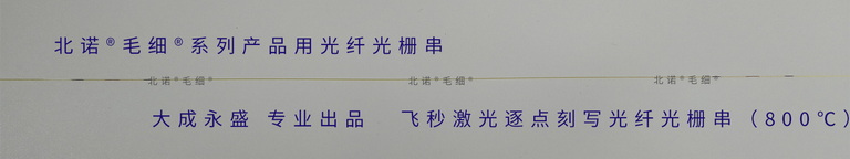 北諾?毛細?無縫鋼管光纖光柵傳感器所用飛秒光纖光柵串（FBGs）